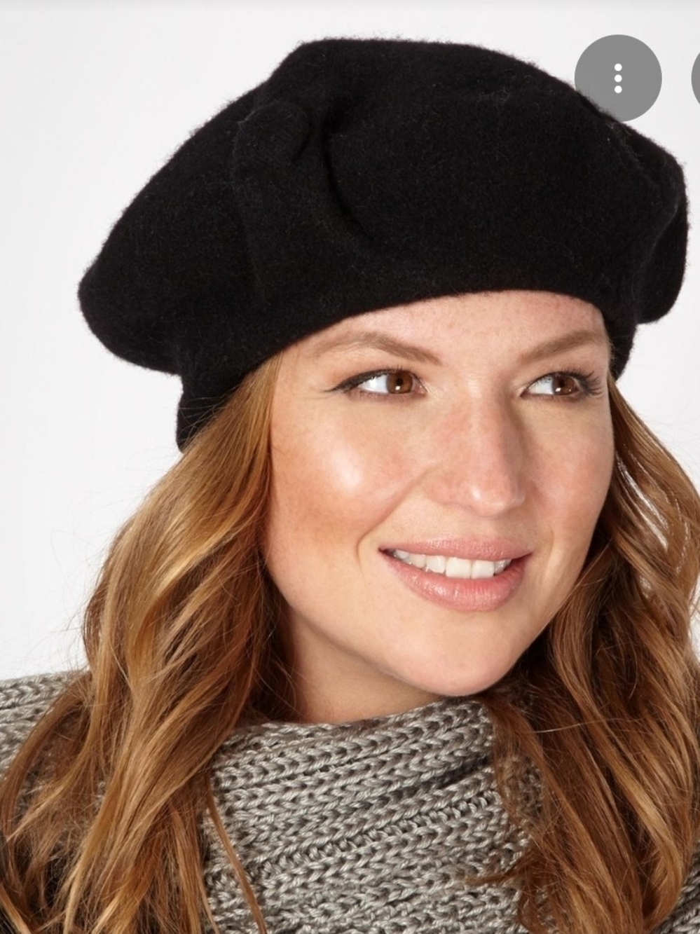 No Boundaries Black Wool Beret - Women's Fashion Hat NWT